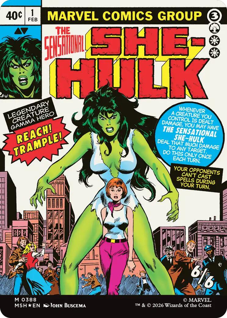 Jennifer Walters // The Sensational She-Hulk (Borderless) (0388) [Marvel Super Heroes] | Mega City Incorporated