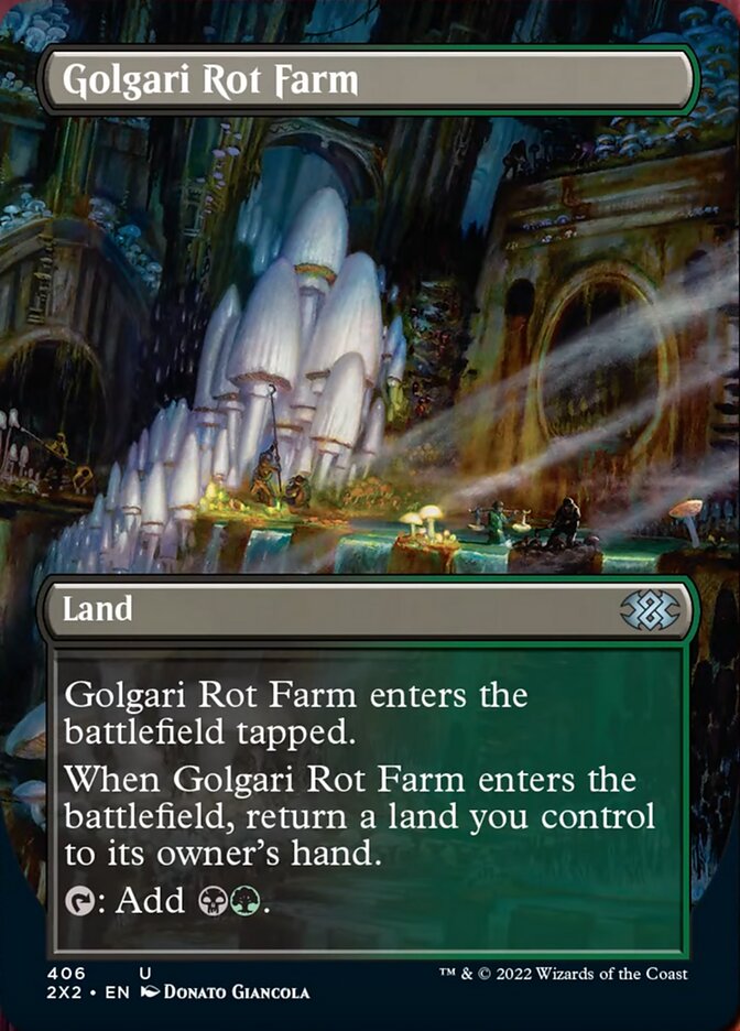 Golgari Rot Farm (Borderless Alternate Art) [Double Masters 2022] | Mega City Incorporated