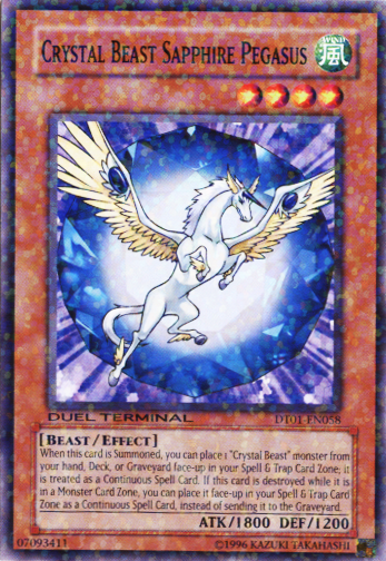 Crystal Beast Sapphire Pegasus [DT01-EN058] Common | Mega City Incorporated
