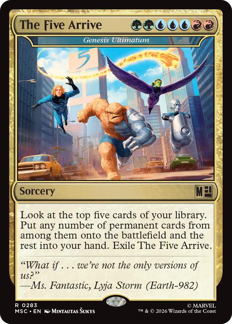 The Five Arrive - Genesis Ultimatum [Marvel Super Heroes Commander] | Mega City Incorporated