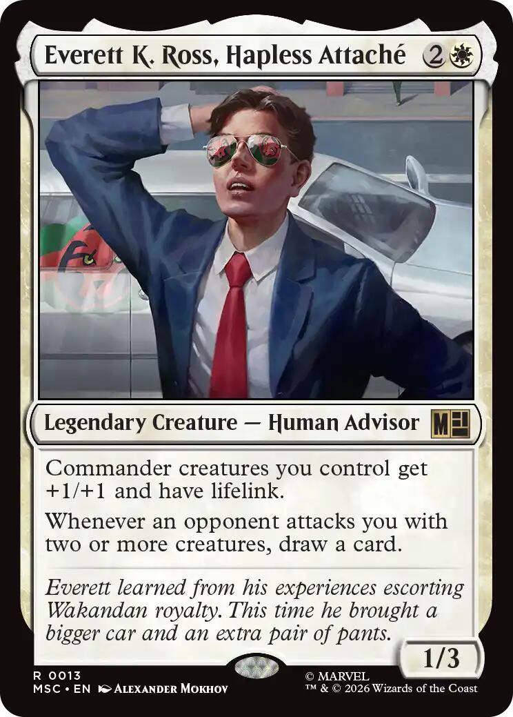Everett K. Ross, Hapless Attache (Surge Foil) [Marvel Super Heroes Commander] | Mega City Incorporated