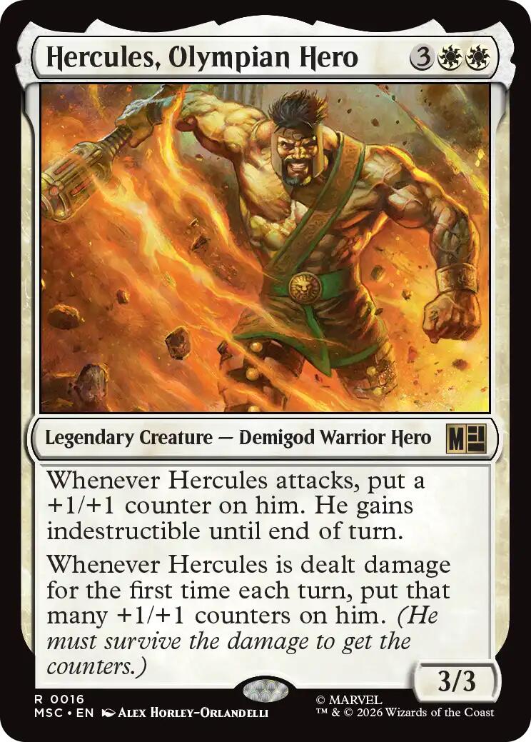 Hercules, Olympian Hero (Surge Foil) [Marvel Super Heroes Commander] | Mega City Incorporated