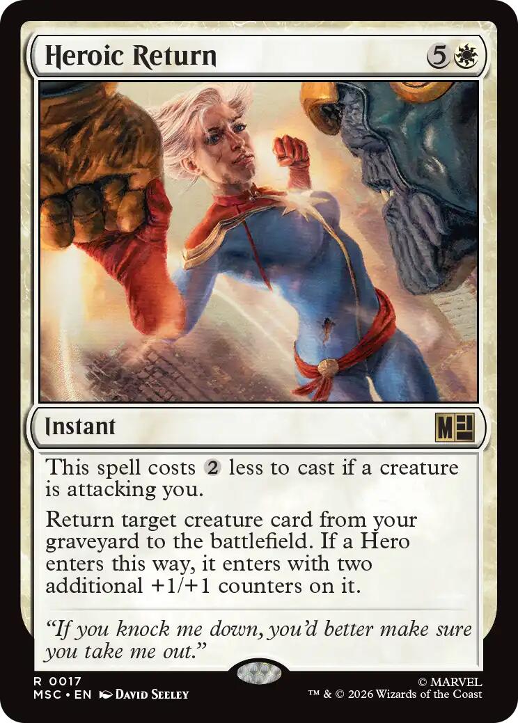 Heroic Return (Surge Foil) [Marvel Super Heroes Commander] | Mega City Incorporated