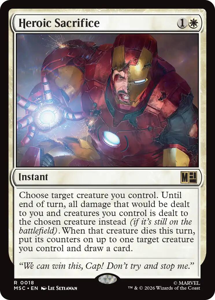 Heroic Sacrifice (Surge Foil) [Marvel Super Heroes Commander] | Mega City Incorporated