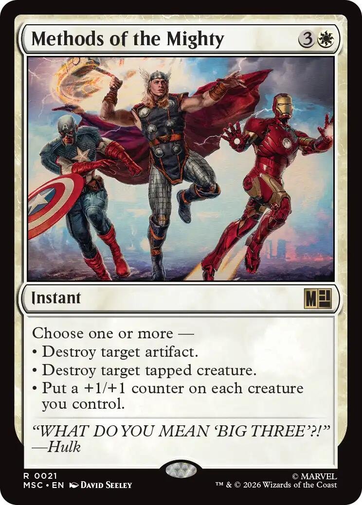 Methods of the Mighty (Surge Foil) [Marvel Super Heroes Commander] | Mega City Incorporated