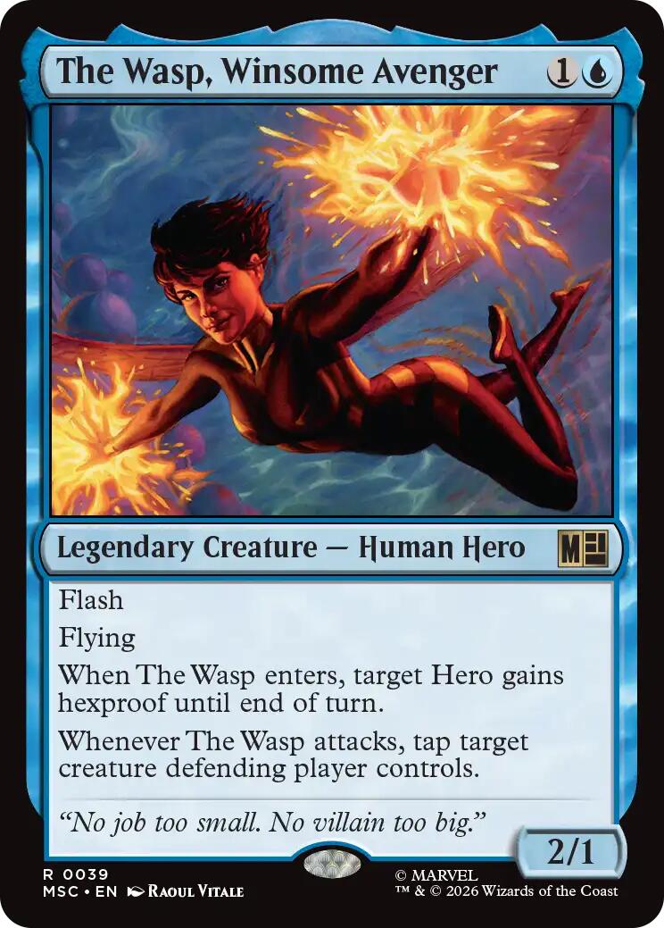 The Wasp, Winsome Avenger (Surge Foil) [Marvel Super Heroes Commander] | Mega City Incorporated