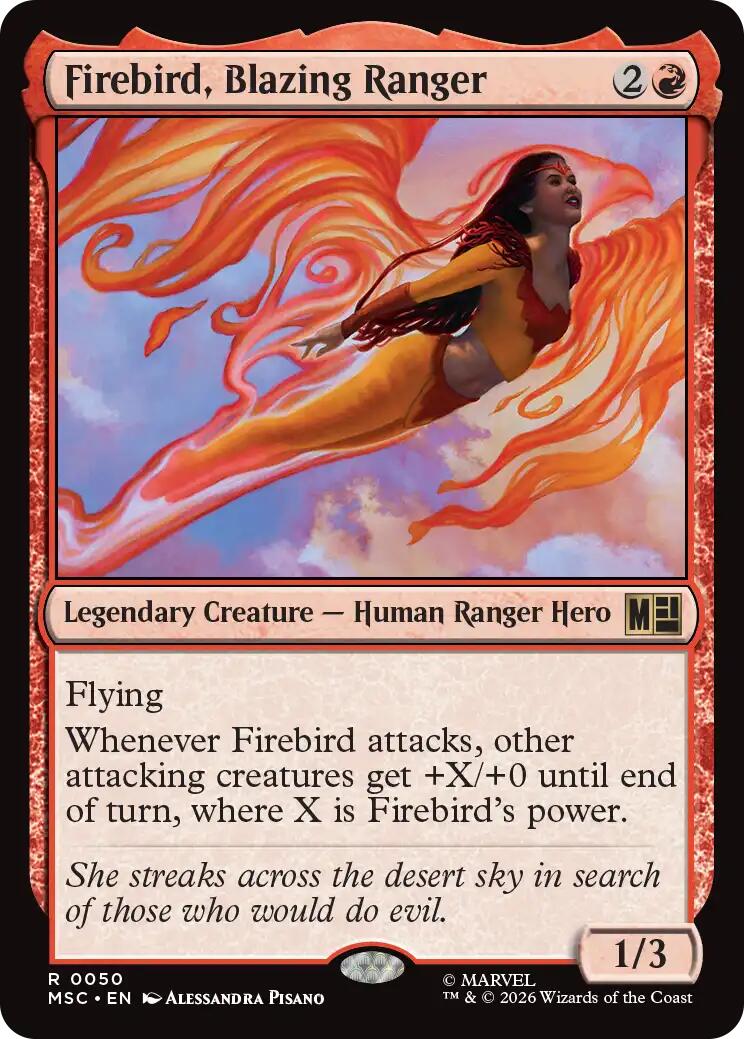 Firebird, Blazing Ranger (Surge Foil) [Marvel Super Heroes Commander] | Mega City Incorporated