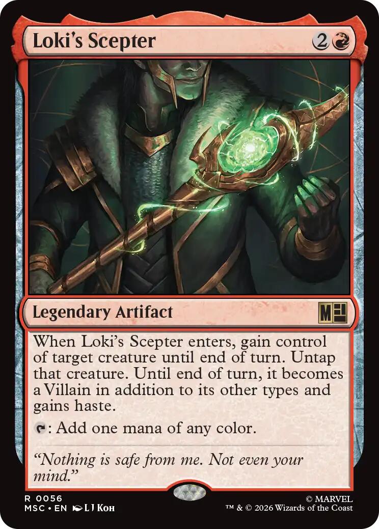 Loki's Scepter (Surge Foil) [Marvel Super Heroes Commander] | Mega City Incorporated