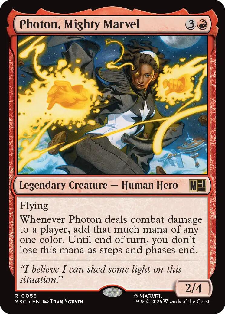 Photon, Mighty Marvel (Surge Foil) [Marvel Super Heroes Commander] | Mega City Incorporated