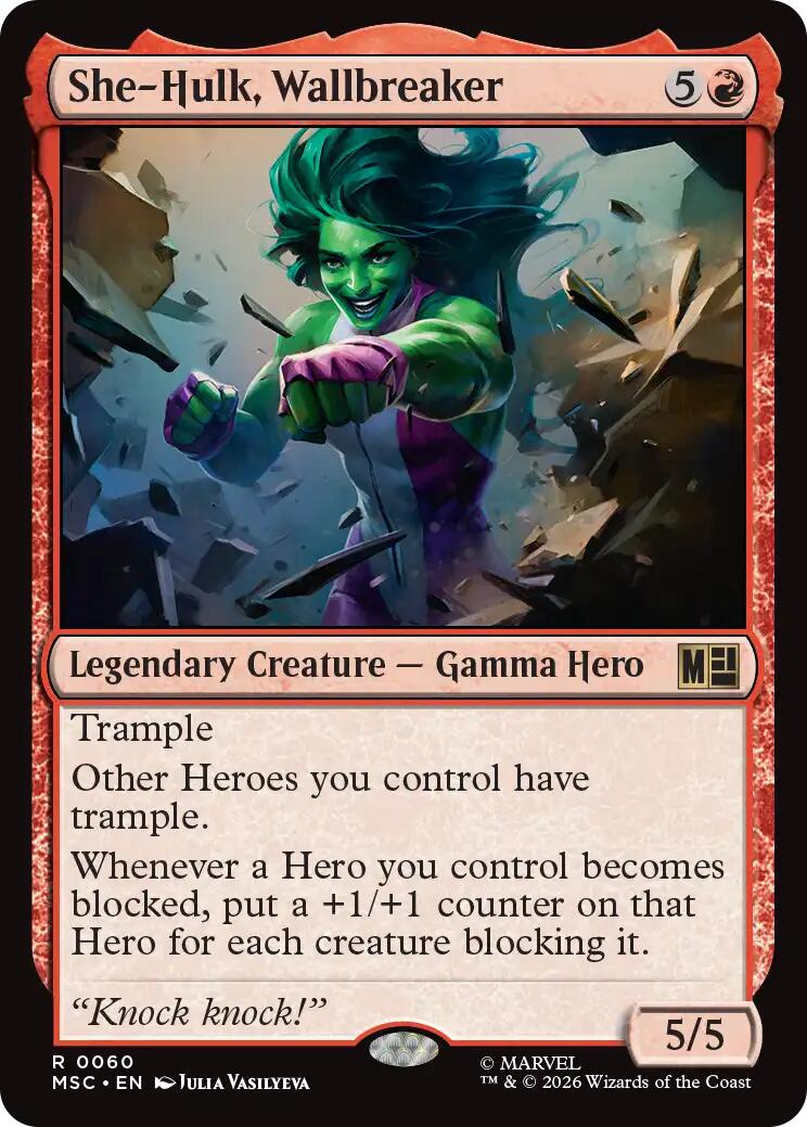 She-Hulk, Wallbreaker (Surge Foil) [Marvel Super Heroes Commander] | Mega City Incorporated