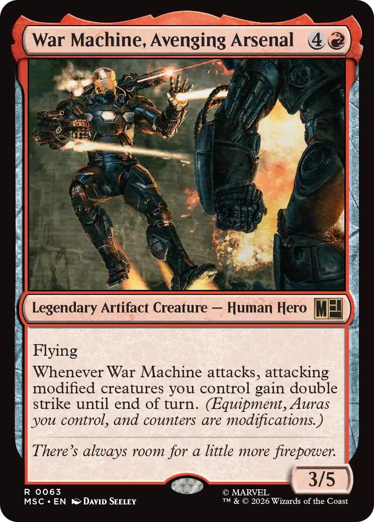 War Machine, Avenging Arsenal (Surge Foil) [Marvel Super Heroes Commander] | Mega City Incorporated
