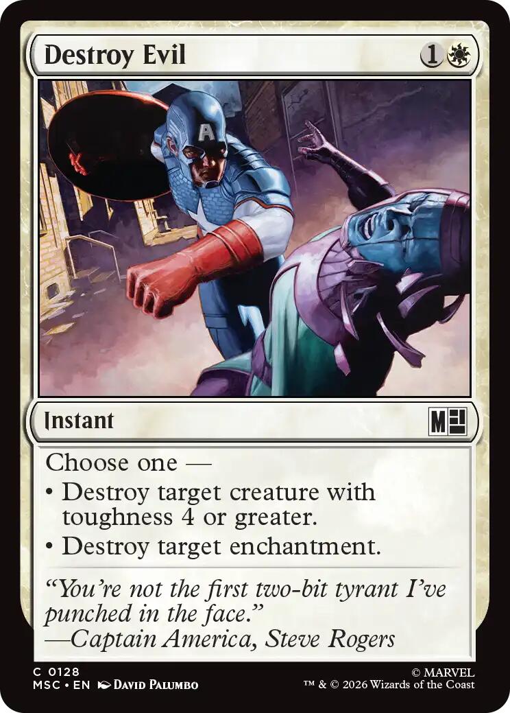 Destroy Evil (Surge Foil) [Marvel Super Heroes Commander] | Mega City Incorporated
