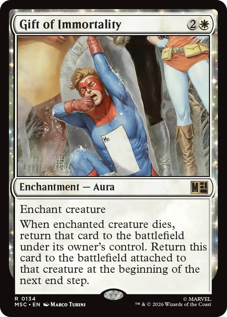 Gift of Immortality (Surge Foil) [Marvel Super Heroes Commander] | Mega City Incorporated