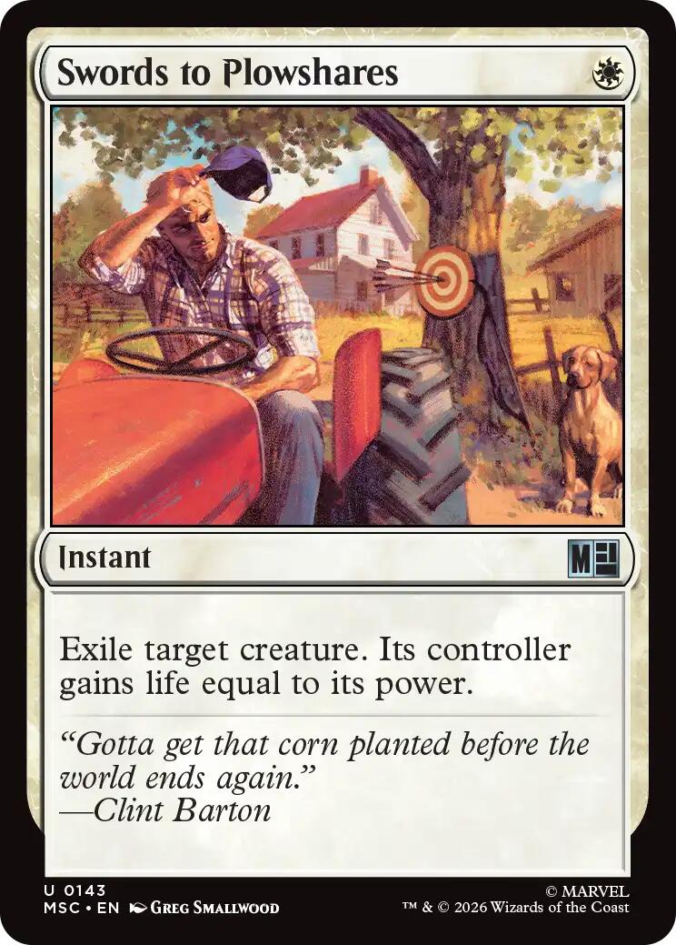 Swords to Plowshares (Surge Foil) [Marvel Super Heroes Commander] | Mega City Incorporated