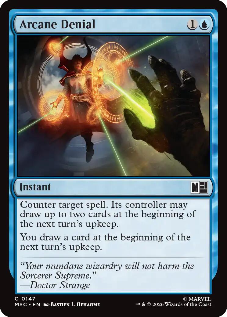 Arcane Denial (Surge Foil) [Marvel Super Heroes Commander] | Mega City Incorporated