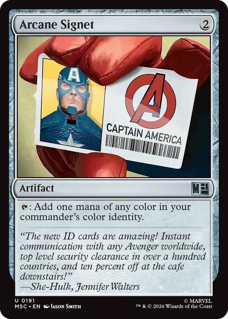 Arcane Signet (0191) (Surge Foil) [Marvel Super Heroes Commander] | Mega City Incorporated
