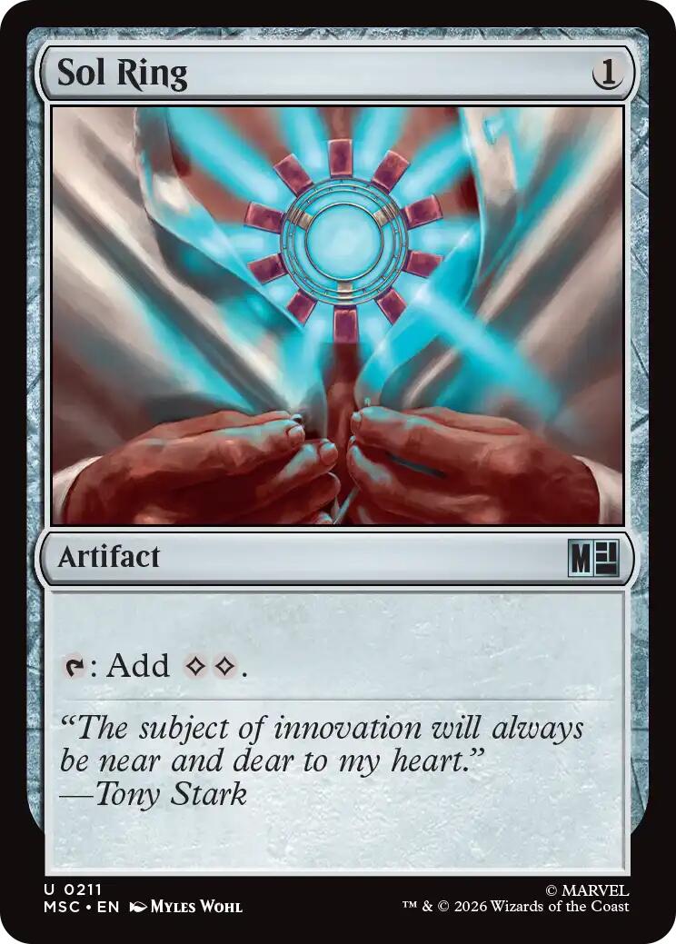 Sol Ring (0211) (Surge Foil) [Marvel Super Heroes Commander] | Mega City Incorporated