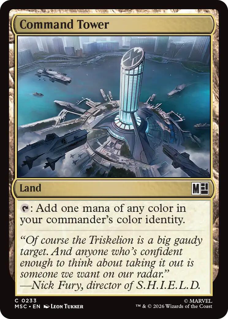 Command Tower (0233) (Surge Foil) [Marvel Super Heroes Commander] | Mega City Incorporated