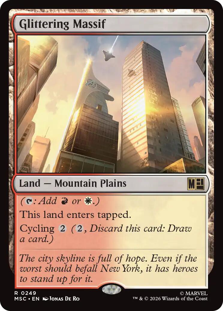 Glittering Massif (Surge Foil) [Marvel Super Heroes Commander] | Mega City Incorporated
