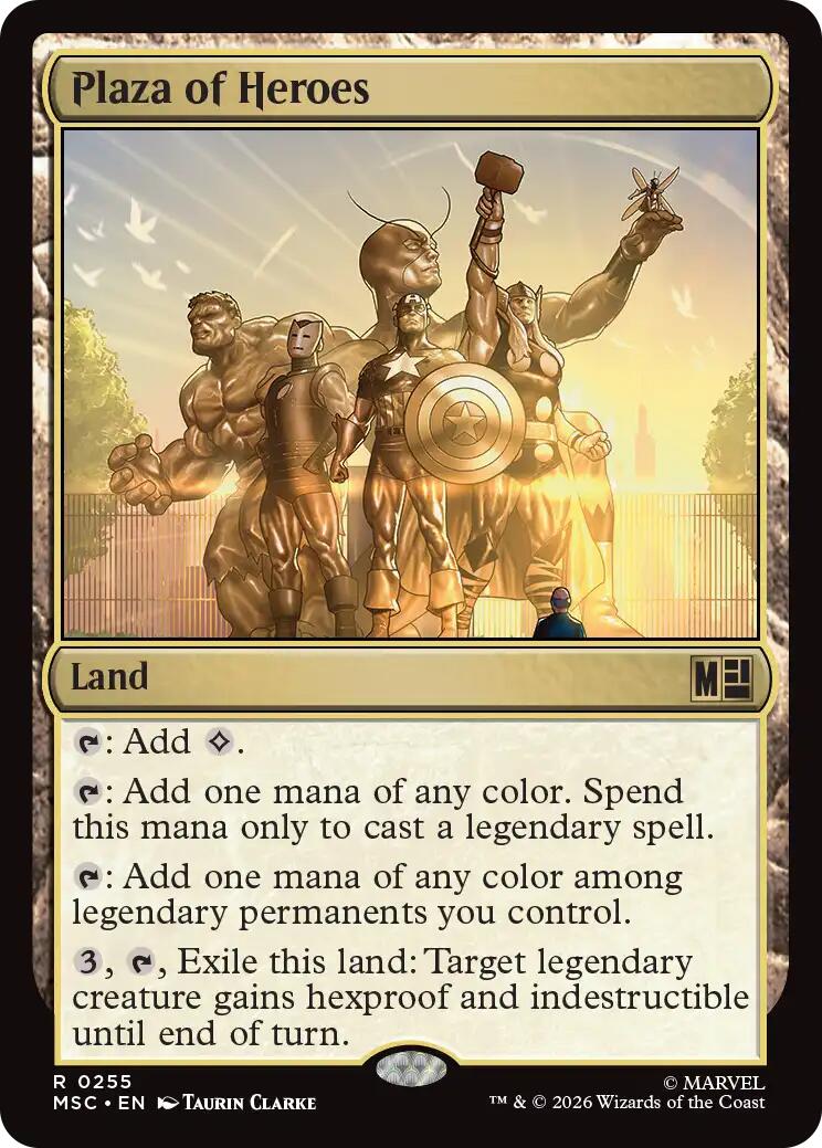 Plaza of Heroes (Surge Foil) [Marvel Super Heroes Commander] | Mega City Incorporated