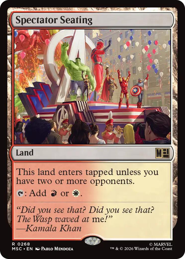 Spectator Seating (Surge Foil) [Marvel Super Heroes Commander] | Mega City Incorporated