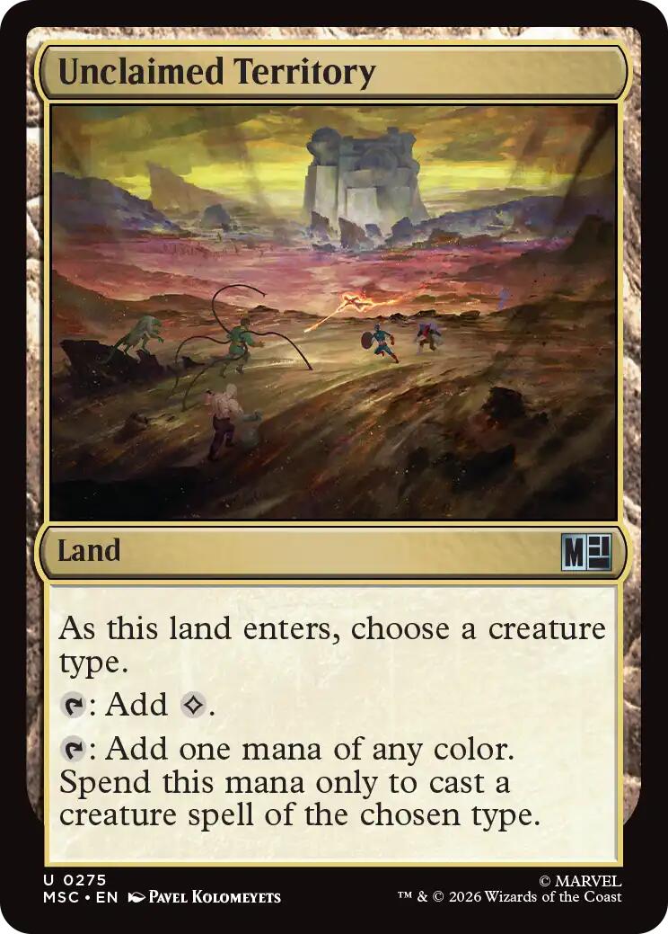 Unclaimed Territory (Surge Foil) [Marvel Super Heroes Commander] | Mega City Incorporated