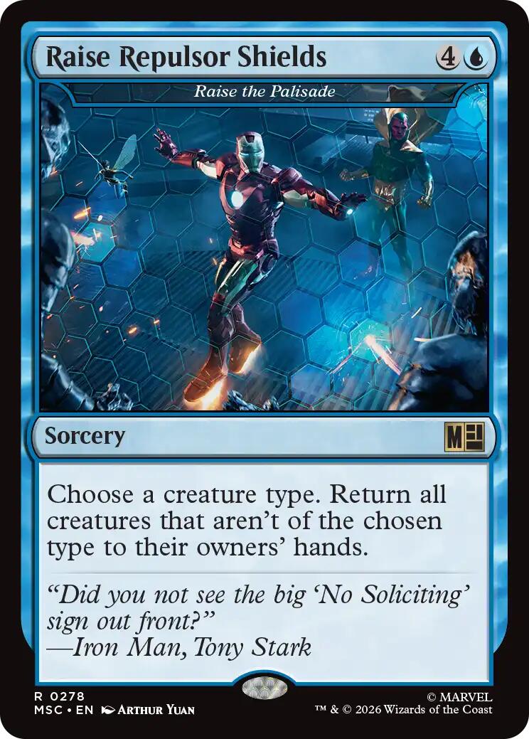Raise Repulsor Shields - Raise the Palisade (Surge Foil) [Marvel Super Heroes Commander] | Mega City Incorporated