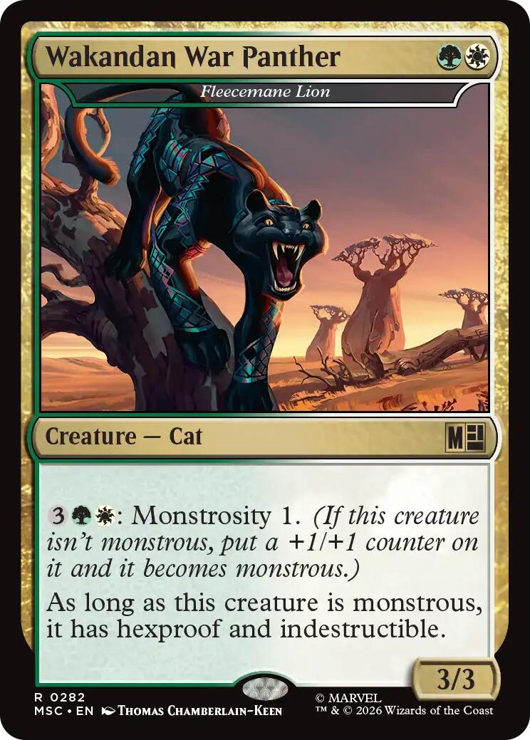 Wakandan War Panther - Fleecemane Lion (Surge Foil) [Marvel Super Heroes Commander] | Mega City Incorporated