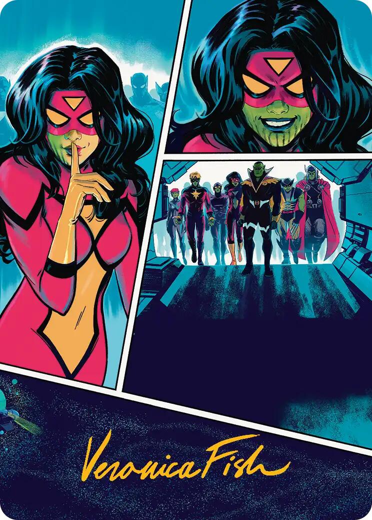 Secret Invasion Art Card (Gold-Stamped Signature) [Marvel Super Heroes Art Series] | Mega City Incorporated