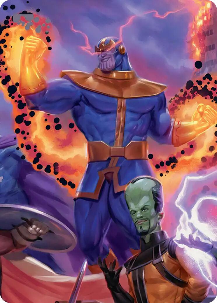 Thanos, Death's Consort Art Card [Marvel Super Heroes Art Series] | Mega City Incorporated