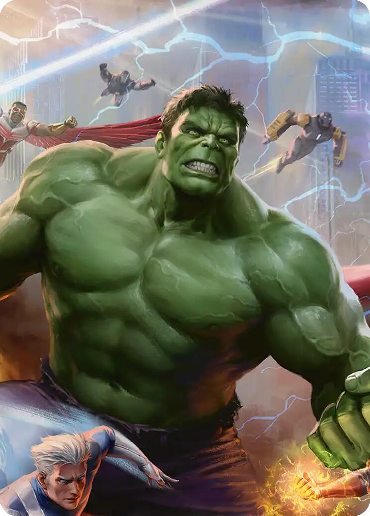 Hulk, Always Angry Art Card [Marvel Super Heroes Art Series] | Mega City Incorporated