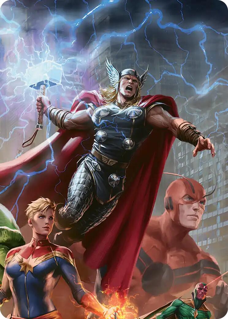 Thor, Guardian of Midgard Art Card [Marvel Super Heroes Art Series] | Mega City Incorporated