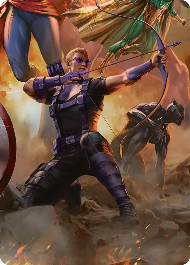 Hawkeye, Trick Shot Art Card [Marvel Super Heroes Art Series] | Mega City Incorporated