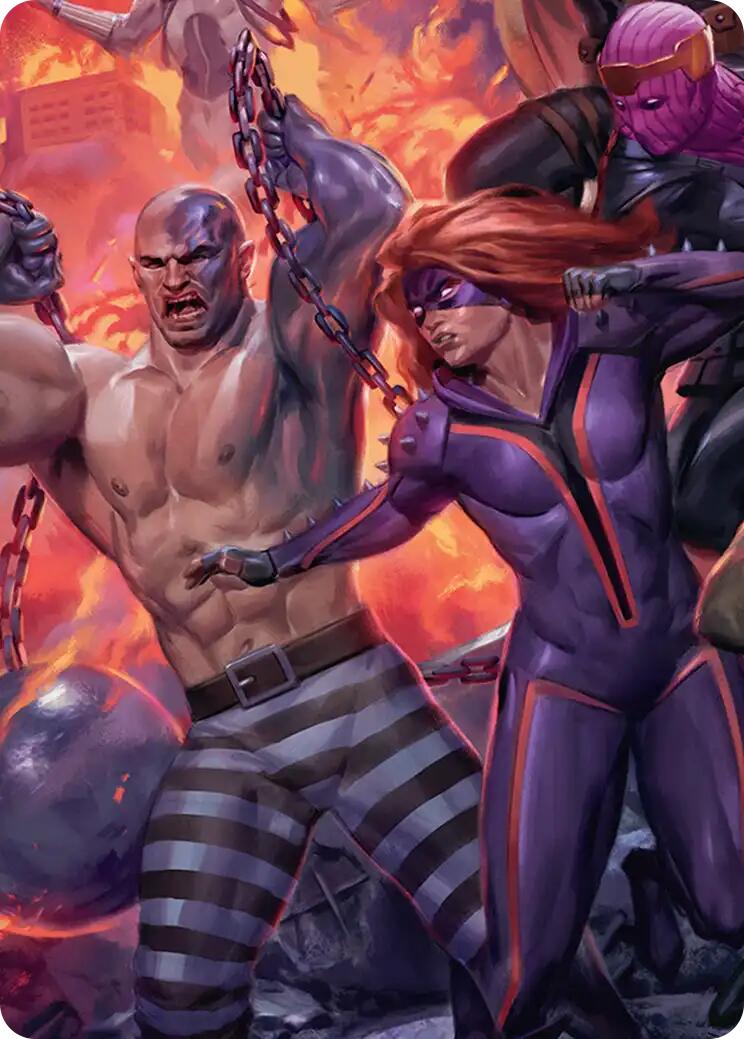 Absorbing Man and Titania Art Card [Marvel Super Heroes Art Series] | Mega City Incorporated