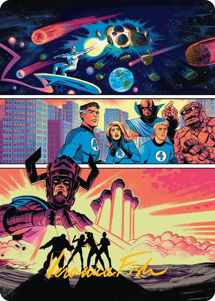 The Coming of Galactus Art Card (Gold-Stamped Signature) [Marvel Super Heroes Art Series] | Mega City Incorporated