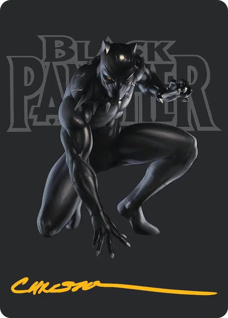 Black Panther, Hope Enduring Art Card (Gold-Stamped Signature) [Marvel Super Heroes Art Series] | Mega City Incorporated