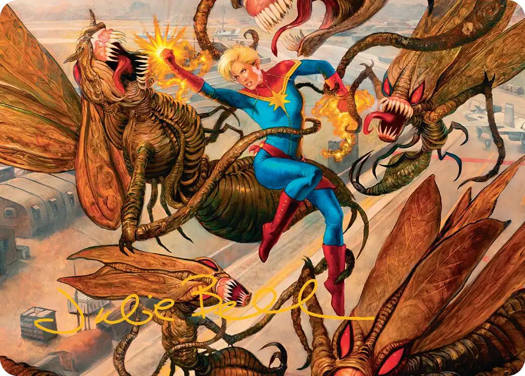 Captain Marvel, Apex Avenger Art Card (Gold-Stamped Signature) [Marvel Super Heroes Art Series] | Mega City Incorporated