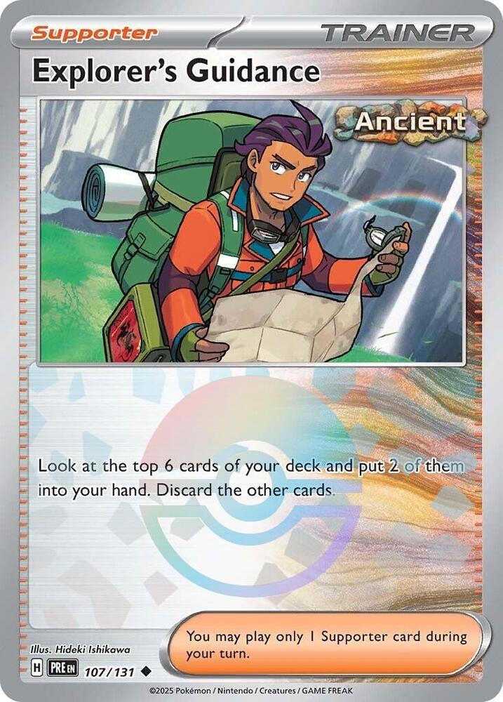 Explorer's Guidance (107/131) (Poke Ball Pattern) [Scarlet & Violet: Prismatic Evolutions] | Mega City Incorporated