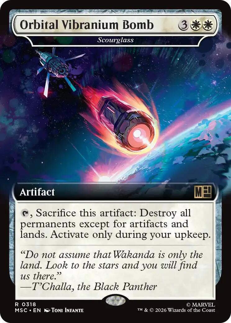 Orbital Vibranium Bomb - Scourglass (Extended Art) [Marvel Super Heroes Commander] | Mega City Incorporated