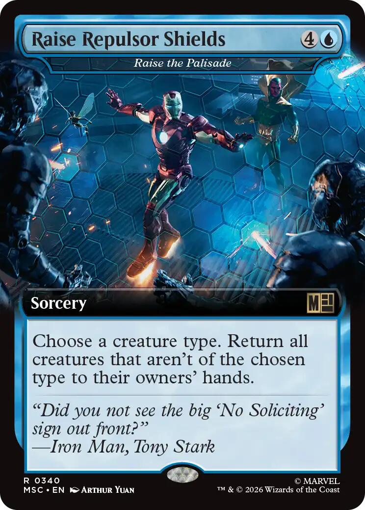 Raise Repulsor Shields - Raise the Palisade (Extended Art) [Marvel Super Heroes Commander] | Mega City Incorporated