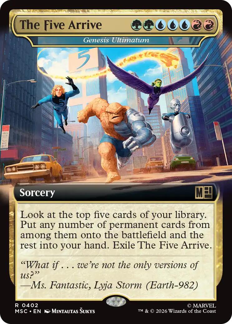 The Five Arrive - Genesis Ultimatum (Extended Art) [Marvel Super Heroes Commander] | Mega City Incorporated