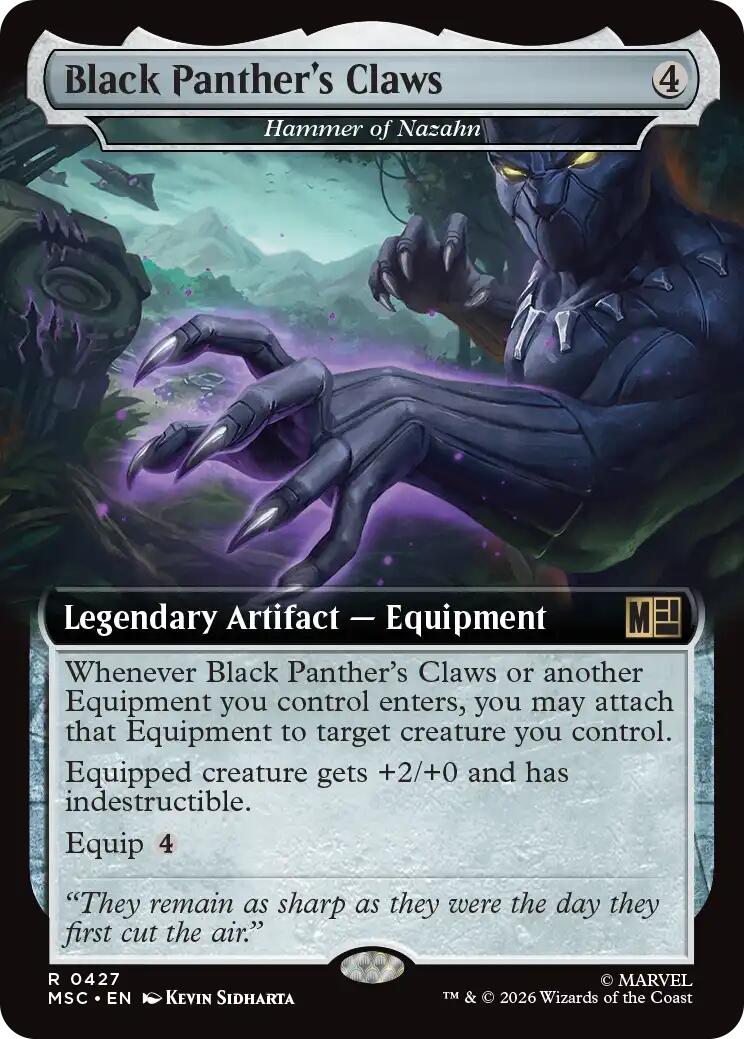 Black Panther's Claws - Hammer of Nazahn (Extended Art) [Marvel Super Heroes Commander] | Mega City Incorporated