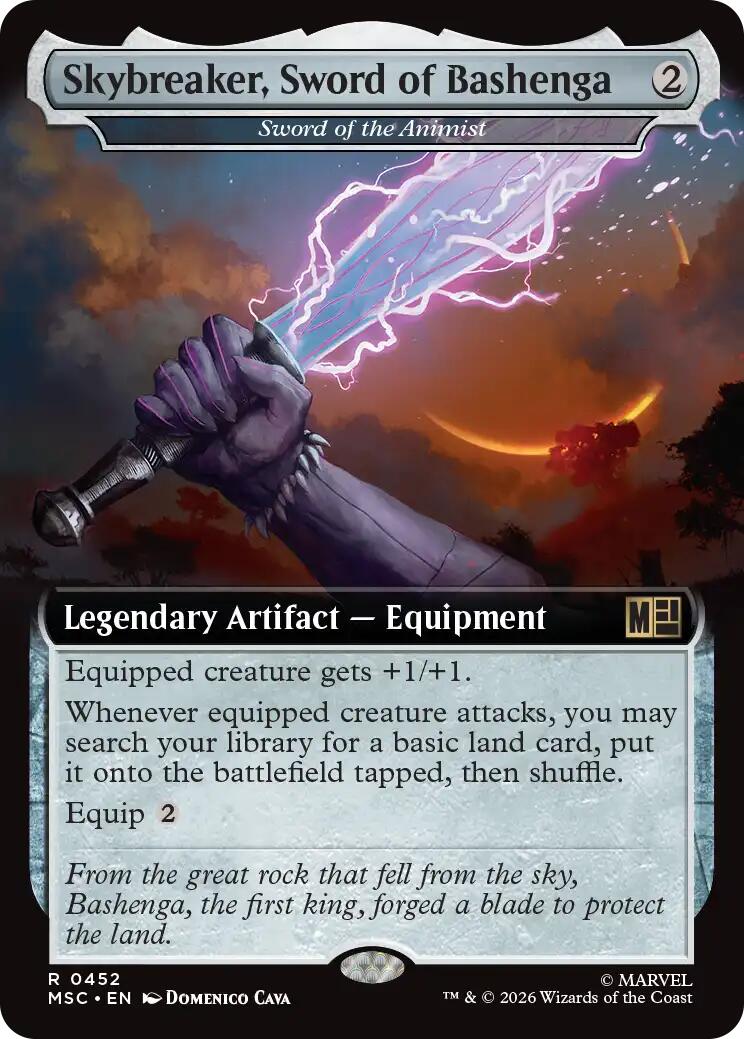 Skybreaker, Sword of Bashenga - Sword of the Animist (Extended Art) [Marvel Super Heroes Commander] | Mega City Incorporated