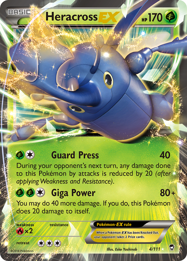 Heracross EX (4/111) [XY: Furious Fists] | Mega City Incorporated