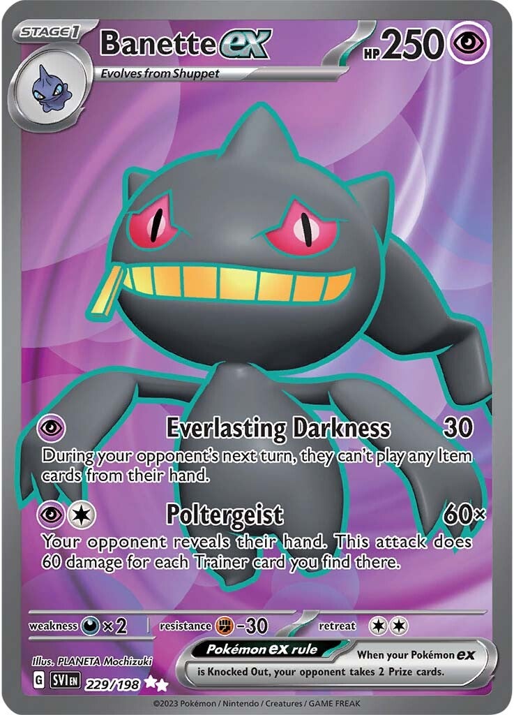 Banette ex (229/198) [Scarlet & Violet: Base Set] | Mega City Incorporated