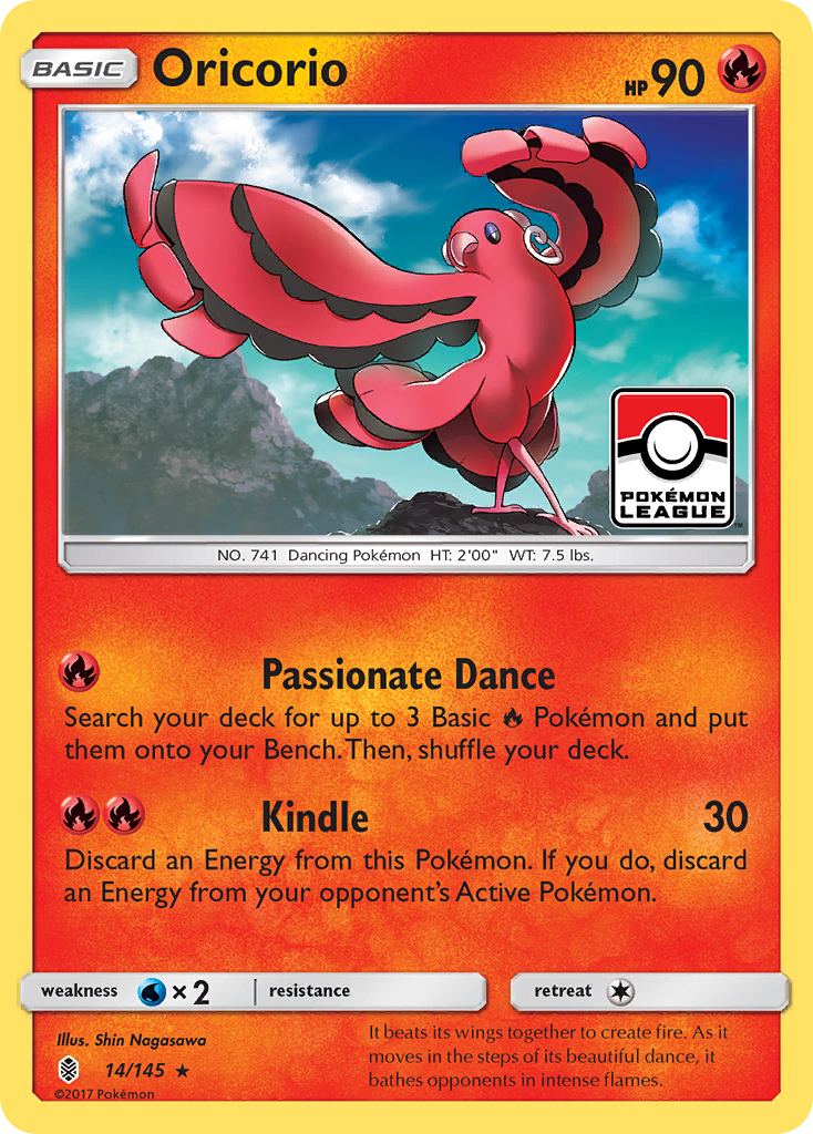 Oricorio (14/145) [Sun & Moon: Guardians Rising] | Mega City Incorporated