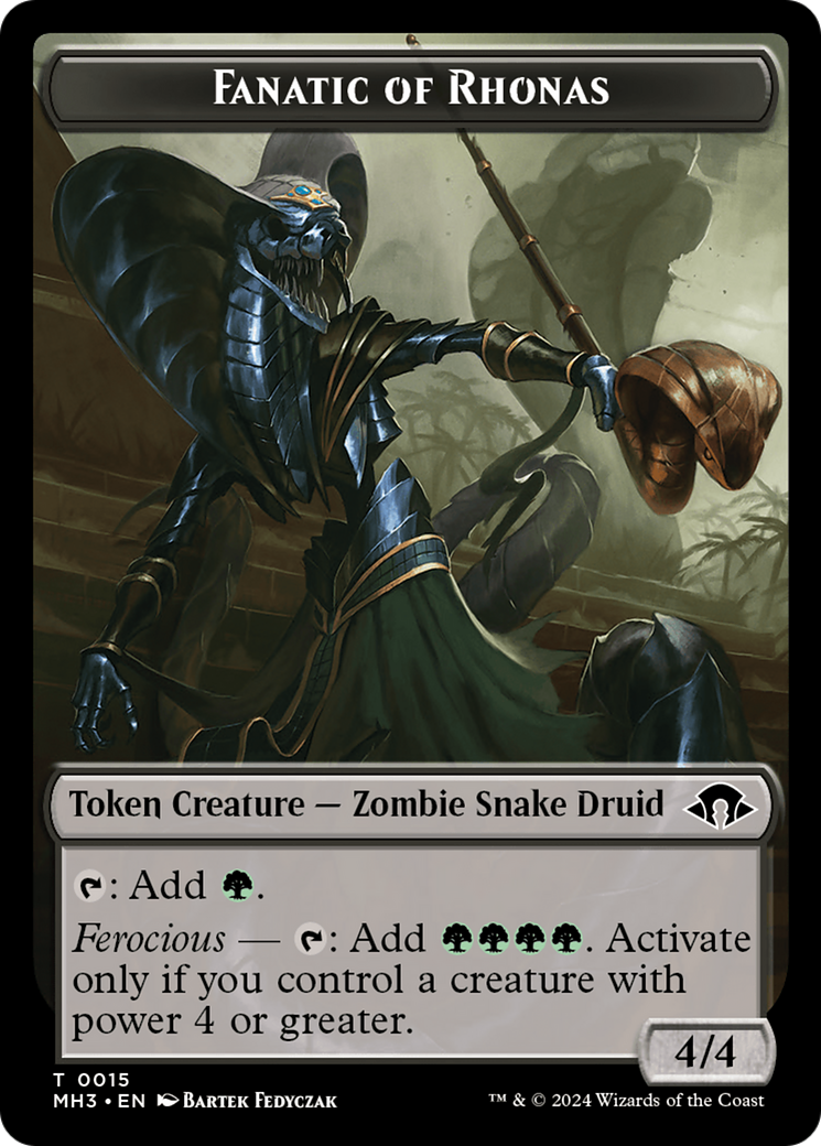 Eldrazi Spawn // Fanatic of Rhonas Double-Sided Token [Modern Horizons 3 Tokens] | Mega City Incorporated