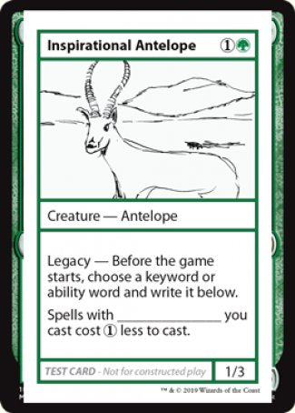 Inspirational Antelope (2021 Edition) [Mystery Booster Playtest Cards] | Mega City Incorporated