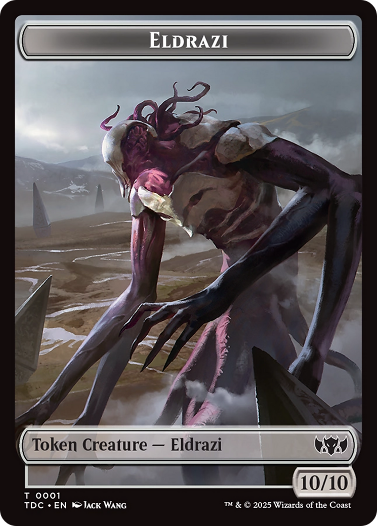 Eldrazi // Citizen Double-Sided Token [Tarkir: Dragonstorm Commander Tokens] | Mega City Incorporated