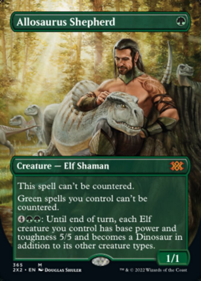 Allosaurus Shepherd (Borderless Alternate Art) [Double Masters 2022] | Mega City Incorporated